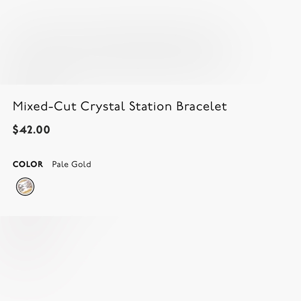 Madewell mixed-cut Crystal station bracelet - Picture 6 of 12